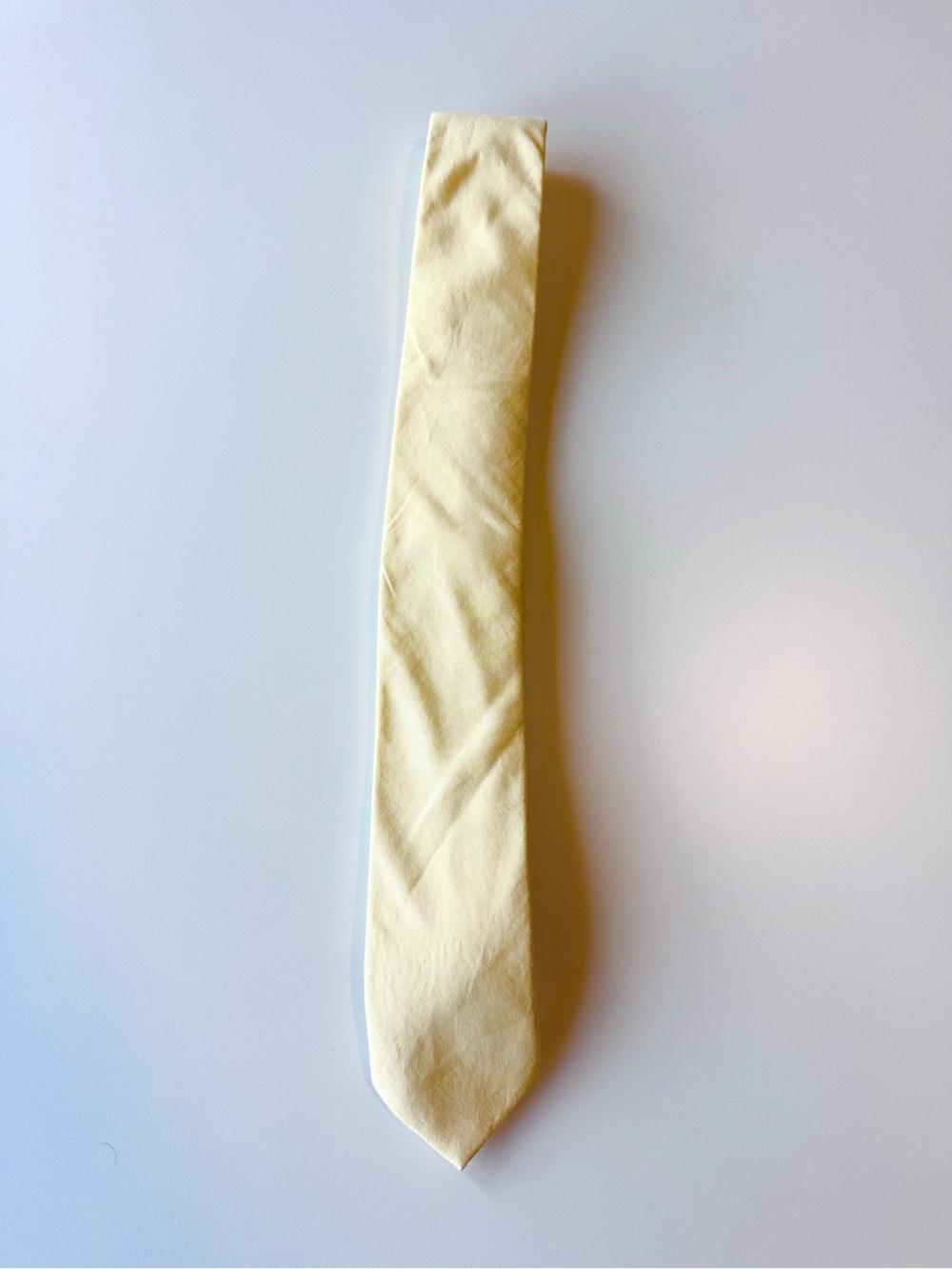 J.Crew men’s The Narrow Tie in light yellow